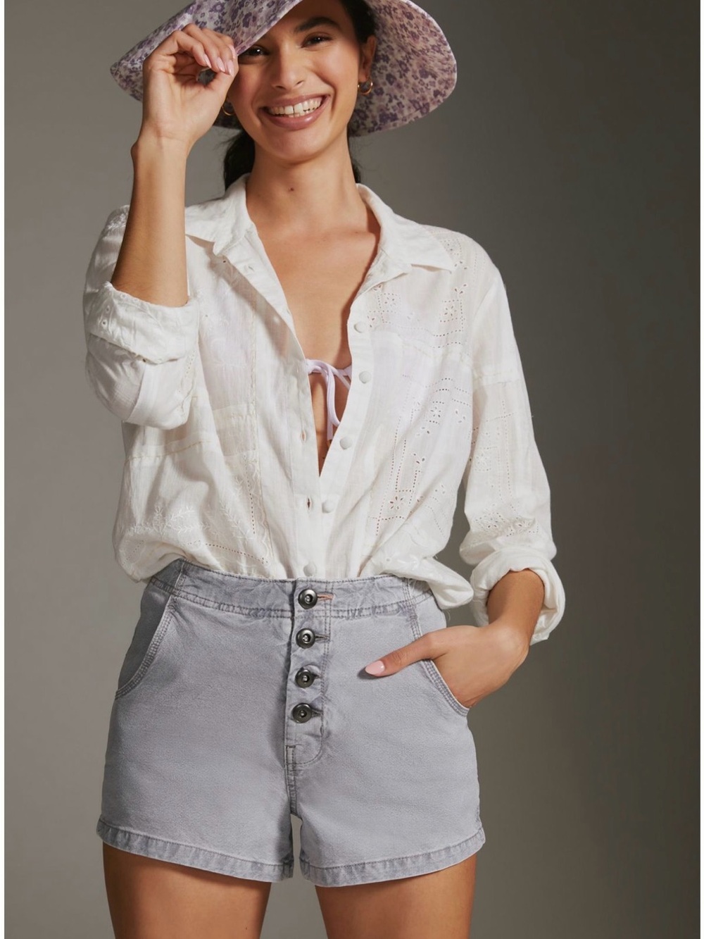 Pilcro Wide-Leg Sailor Shorts | Anthropologie - Picture 3 of 5